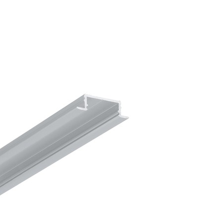 2m aluprofil GROOVE14.V2 BC3/Y - Anodiseret, indbygget, LED skinne