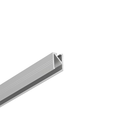 1m aluprofil HI8 C1 - Anodiseret, indbygget, LED skinne