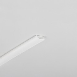 LED strip 1m aluprofil SLASH8 - Mælkehvidt, indbygget, LED skinne