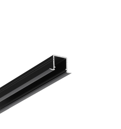 1m aluprofil SMART-IN10 AC2/Z - Sort anodiseret, indbygget, LED skinne