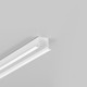 1m aluprofil SMART-IN10 AC2/Z - Hvid lakeret, indbygget, LED skinne