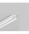 2m aluprofil SMART-IN10 AC2/Z - Hvid lakeret, indbygget, LED skinne