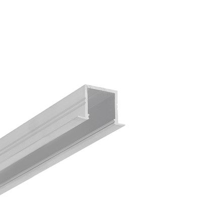 1m aluprofil SMART-IN16 BC3/U4 - Ubehandlet aluminium, indbygget, LED skinne
