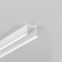 1m aluprofil SMART-IN16 BC3/U4 - Hvid lakeret, indbygget, LED skinne