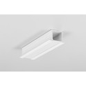 1m aluprofil SMART-IN16 BC3/U4 - Hvid lakeret, indbygget, LED skinne