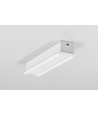 1m aluprofil SMART-IN16 BC3/U4 - Hvid lakeret, indbygget, LED skinne