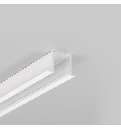 2m aluprofil SMART-IN16 BC3/U4 - Hvid lakeret, indbygget, LED skinne