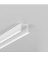 2m aluprofil SMART-IN16 BC3/U4 - Hvid lakeret, indbygget, LED skinne