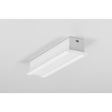 2m aluprofil SMART-IN16 BC3/U4 - Hvid lakeret, indbygget, LED skinne