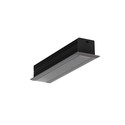 2m aluprofil SMART-IN16 BC3/U4 - Sort lakeret, indbygget, LED skinne