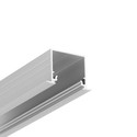 1m aluprofil LINEA-IN20 EE7F/U7 - Anodiseret, indbygget, LED skinne