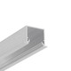 1m aluprofil LINEA-IN20 EE7F/U7 - Ubehandlet aluminium, indbygget, LED skinne