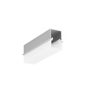 2m aluprofil LINEA-IN20 EE7F/U7 - Anodiseret, indbygget, LED skinne