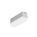2m aluprofil LINEA-IN20 EE7F/U7 - Anodiseret, indbygget, LED skinne