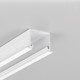 2m aluprofil LINEA-IN20 EE7F/U7 - Hvid lakeret, indbygget, LED skinne