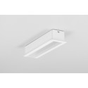 2m aluprofil LINEA-IN20 EE7F/U7 - Hvid lakeret, indbygget, LED skinne