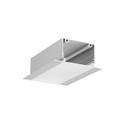 1m aluprofil PHIL RECESSED C10 - Anodiseret, indbygget, LED skinne