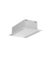 1m aluprofil PHIL RECESSED C10 - Anodiseret, indbygget, LED skinne