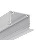 2m aluprofil PHIL RECESSED C10 - Ubehandlet aluminium, indbygget, LED skinne