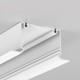 2m aluprofil PHIL RECESSED C10 - Hvid lakeret, indbygget, LED skinne