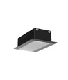1m aluprofil PHIL RECESSED C10 - Sort lakeret, indbygget, LED skinne
