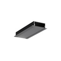 2m aluprofil VARIO30-06 ACDE-9/U9 - Sort anodiseret, indbygget, LED skinne