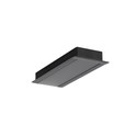 2m aluprofil VARIO30-06 ACDE-9/U9 - Sort anodiseret, indbygget, LED skinne