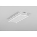 2m aluprofil VARIO30-06 ACDE-9/U9 - Hvid lakeret, indbygget, LED skinne