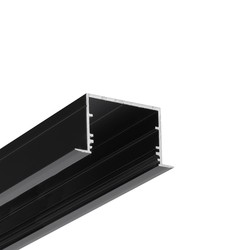 LED strip 1m aluprofil VARIO30-07 ACDE-9/U9 - Sort anodiseret, indbygget, LED skinne