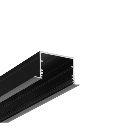 2m aluprofil VARIO30-07 ACDE-9/U9 - Sort anodiseret, indbygget, LED skinne 2m aluprofil VARIO30-07 ACDE-9/U9 - Sort anodiseret, indbygget, LED skinne