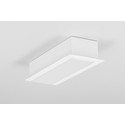 1m aluprofil VARIO30-07 ACDE-9/U9 - Hvid lakeret, indbygget, LED skinne