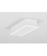 1m aluprofil VARIO30-07 ACDE-9/U9 - Hvid lakeret, indbygget, LED skinne