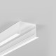 2m aluprofil VARIO30-07 ACDE-9/U9 - Hvid lakeret, indbygget, LED skinne