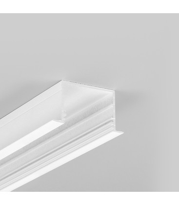 2m aluprofil VARIO30-07 ACDE-9/U9 - Hvid lakeret, indbygget, LED skinne 2m aluprofil VARIO30-07 ACDE-9/U9 - Hvid lakeret, indbygget, LED skinne