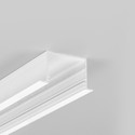 2m aluprofil VARIO30-07 ACDE-9/U9 - Hvid lakeret, indbygget, LED skinne