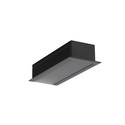 2m aluprofil VARIO30-07 ACDE-9/U9 - Sort anodiseret, indbygget, LED skinne