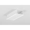 2m aluprofil VARIO30-07 ACDE-9/U9 - Hvid lakeret, indbygget, LED skinne