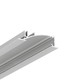 2m aluprofil FLAT8 H/UX - Anodiseret, indbygget, LED skinne