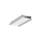 2m aluprofil FLAT8 H/UX - Anodiseret, indbygget, LED skinne