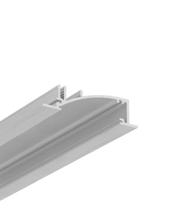 2m aluprofil FLAT8 H/UX - Ubehandlet aluminium, indbygget, LED skinne 2m aluprofil FLAT8 H/UX - Ubehandlet aluminium, indbygget, LED skinne