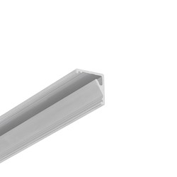 LED strip 1m aluprofil CABI12 E - Ubehandlet aluminium, hjørne, LED skinne