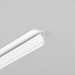 LED strip 1m aluprofil CABI12 E - Hvid lakeret, hjørne, LED skinne
