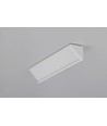 1m aluprofil CABI12 DUO E - Hvid lakeret, hjørne, LED skinne