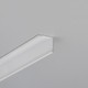 2m aluprofil CABI12 DUO E - Hvid lakeret, hjørne, LED skinne