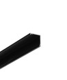 2m aluprofil CABI12 DUO E - Sort anodiseret, hjørne, LED skinne