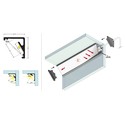 40 stk. 2m aluprofil CABI12 E - Sort anodiseret, hjørne, LED skinne