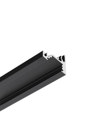 1m aluprofil CORNER10 BC/UX - Sort anodiseret, hjørne, LED skinne 1m aluprofil CORNER10 BC/UX - Sort anodiseret, hjørne, LED skinne