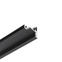 1m aluprofil CORNER10 BC/UX - Sort anodiseret, hjørne, LED skinne