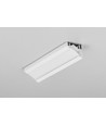 1m aluprofil CORNER10 BC/UX - Hvid lakeret, hjørne, LED skinne
