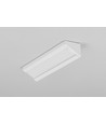 1m aluprofil CORNER10 BC/UX - Hvid lakeret, hjørne, LED skinne